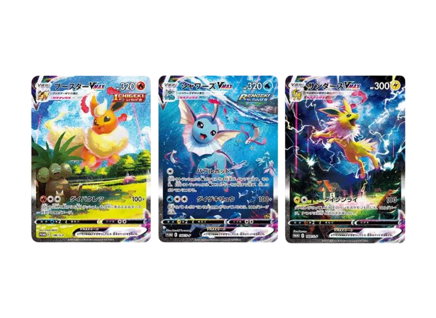Flareon VMAX Vaporeon VMAX Jolteon VMAX P [S-P 186/187/188] ((Promotional Cards "Summer Pokemon Card) 3 Pieces Set")