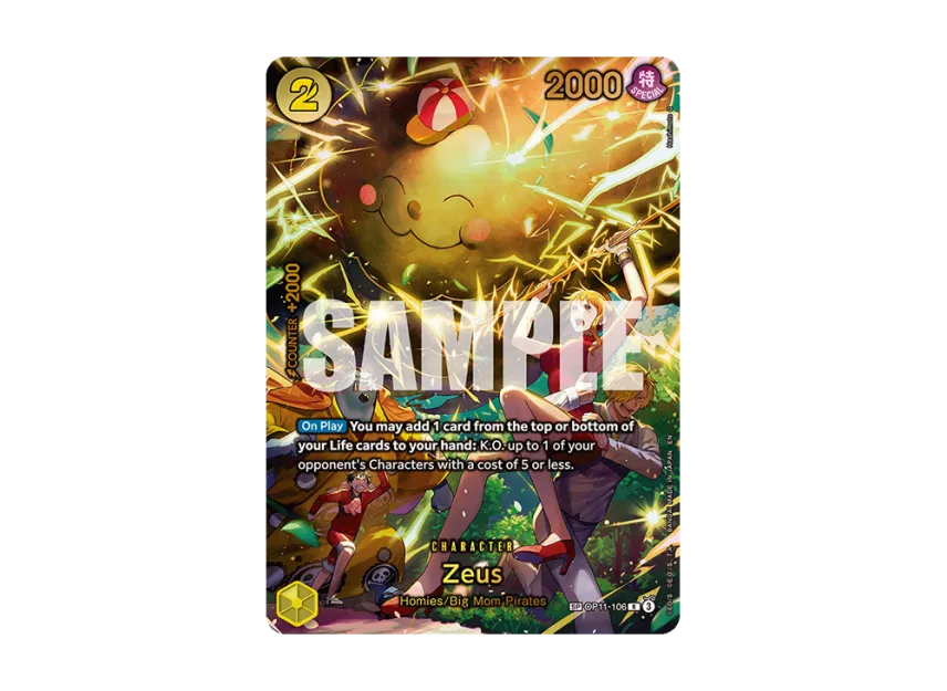 Zeus R-SPC [OP11-106] [EN] (Booster Pack "ADVENTURE ON KAMI’S ISLAND")