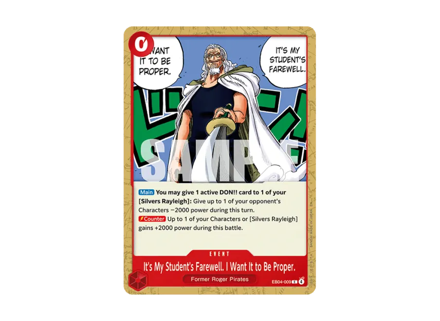 Please Respect... That My Pupil Is About To Set Off C [EB04-009] [EN] (Booster Pack "ADVENTURE ON KAMI’S ISLAND")