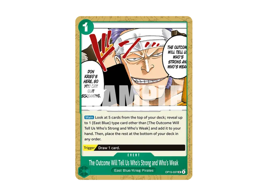 The Outcome Will Tell Us Who's Strong and Who's Weak UC [OP15-037] [EN] (Booster Pack "ADVENTURE ON KAMI’S ISLAND")