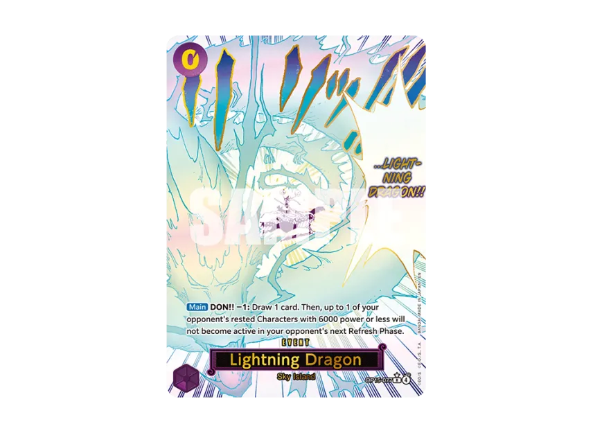 Lightning Dragon R-P [OP15-077] [EN] (Booster Pack "ADVENTURE ON KAMI’S ISLAND")