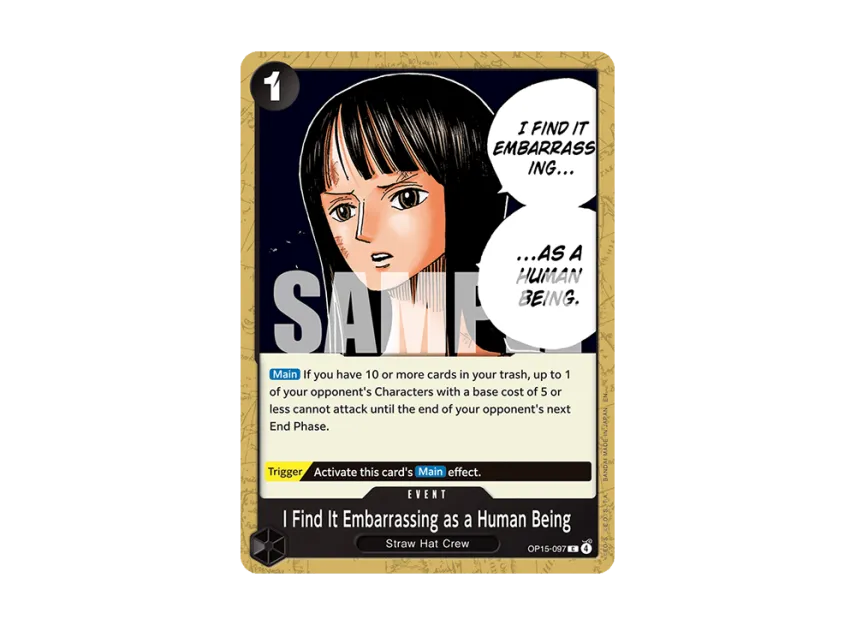 I Find It Embarrassing as a Human Being C [OP15-097] [EN] (Booster Pack "ADVENTURE ON KAMI’S ISLAND")