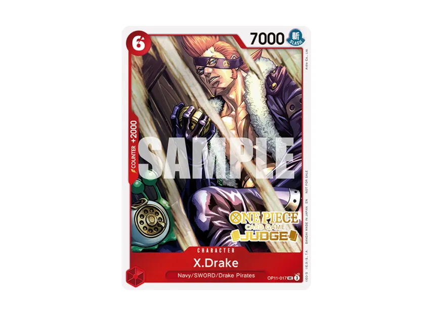X.Drake UC [OP11-017] [EN] (Promotional Card "Judge Pack Vol.7")