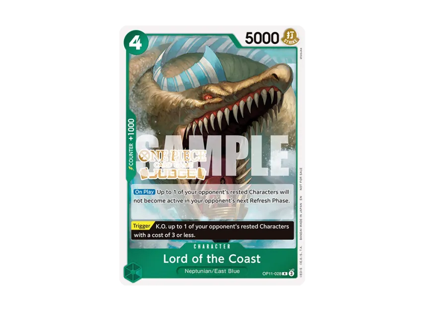 Lord of the Coast R [OP11-028] [EN] (Promotional Card "Judge Pack Vol.7")