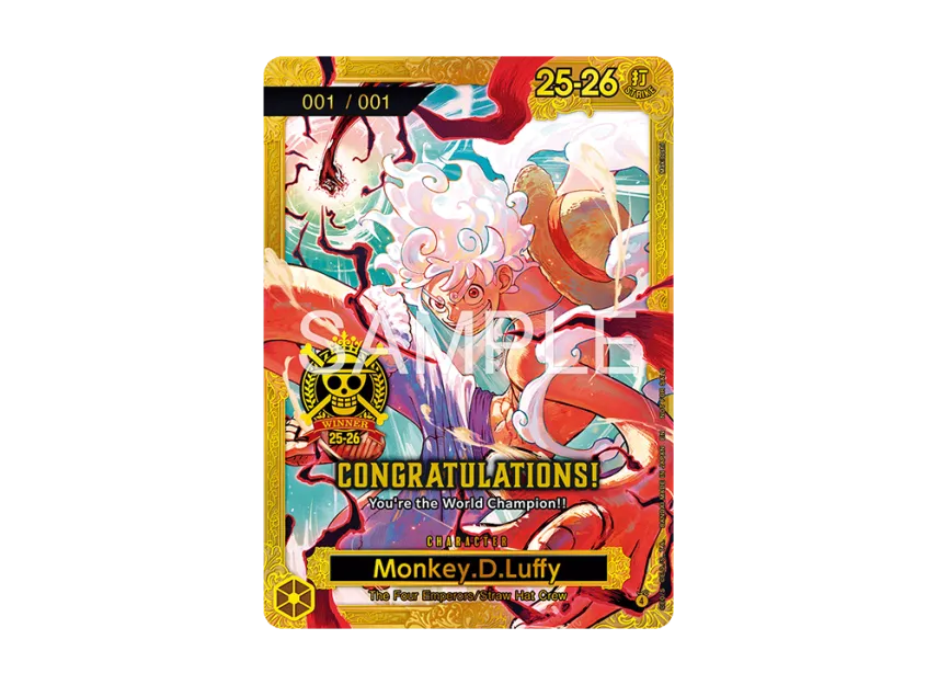 Monkey.D.Luffy :Serial Numbered :Champion's Prize (Promotional Card "Championship 25-26 World Final") [EN]