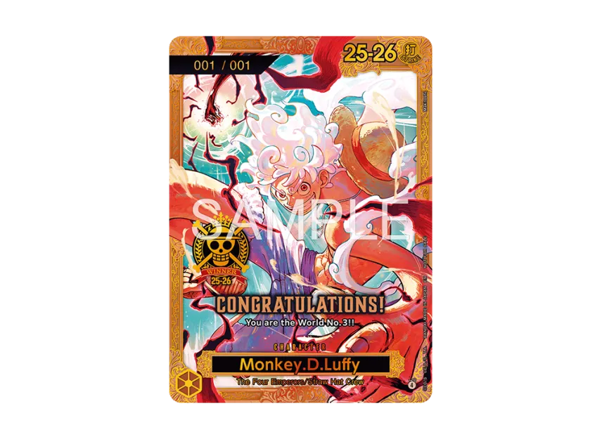 Monkey.D.Luffy :Serial Numbered :3rd Prize (Promotional Card "Championship 25-26 World Final") [EN]