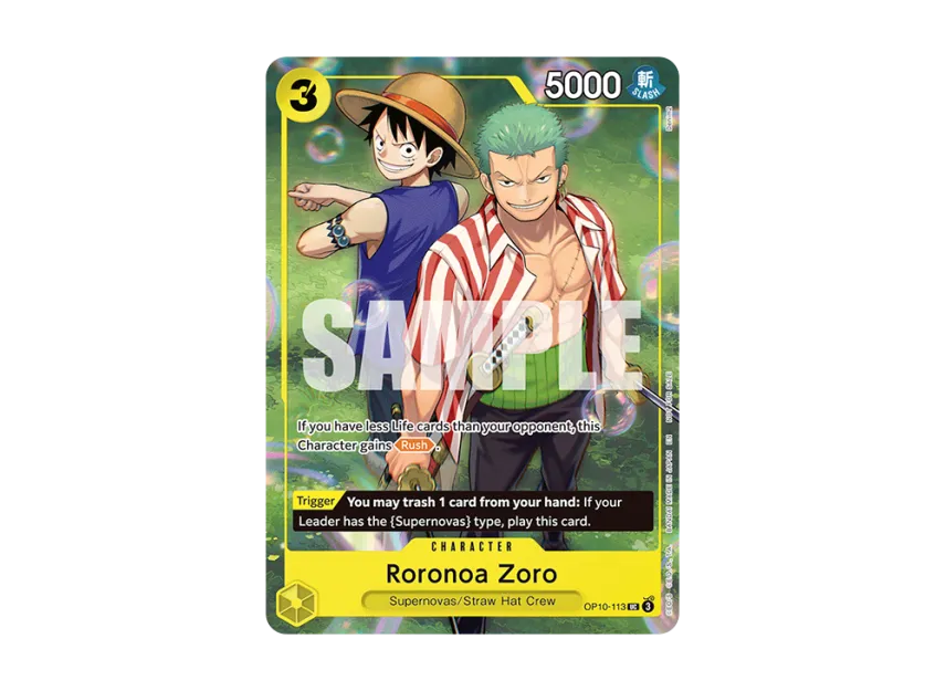 Roronoa Zoro UC : Participation [OP10-113] [EN] (Promotional Card "Game Stop Set Sail Event")