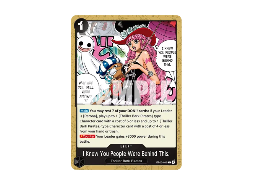 I Knew You People Were Behind This. C [EB03-049] [EN] (Extra Booster "HEROINES EDITION")