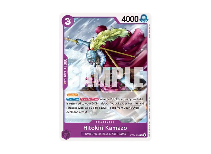 Hitokiri Kamazo C [EB04-035] [EN] (Booster Pack "THE AZURE SEA'S SEVEN")