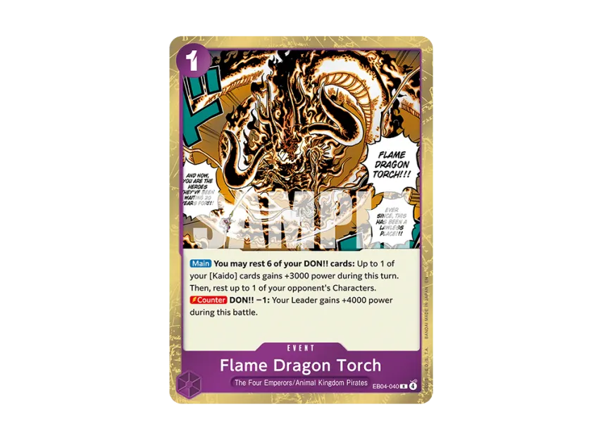 Flame Dragon Torch R [EB04-040] [EN] (Booster Pack "THE AZURE SEA'S SEVEN")