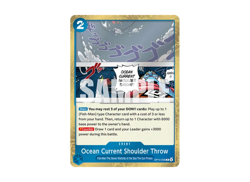 Ocean Current Shoulder Throw R [OP14-058] [EN] (Booster Pack "THE AZURE SEA'S SEVEN")