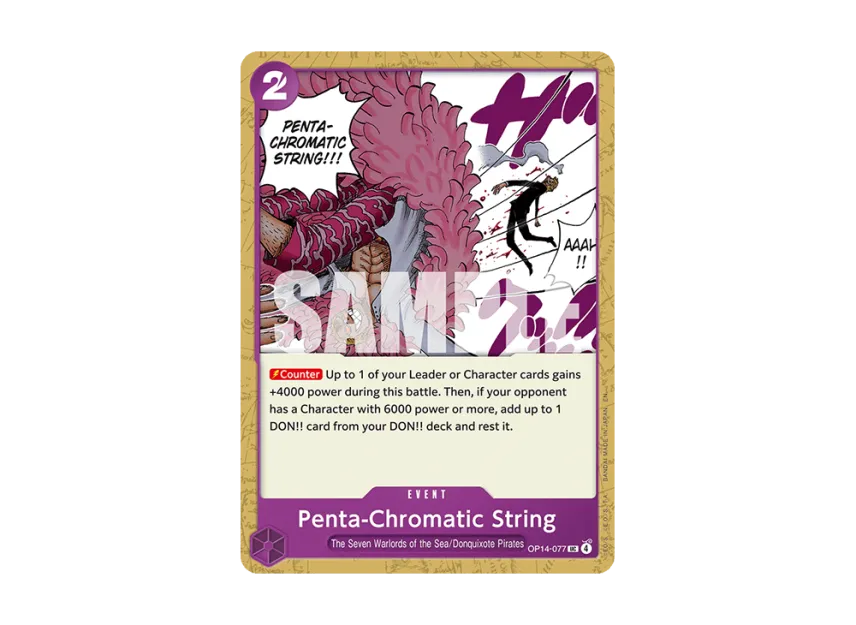 Penta-Chromatic String UC [OP14-077] [EN] (Booster Pack "THE AZURE SEA'S SEVEN")
