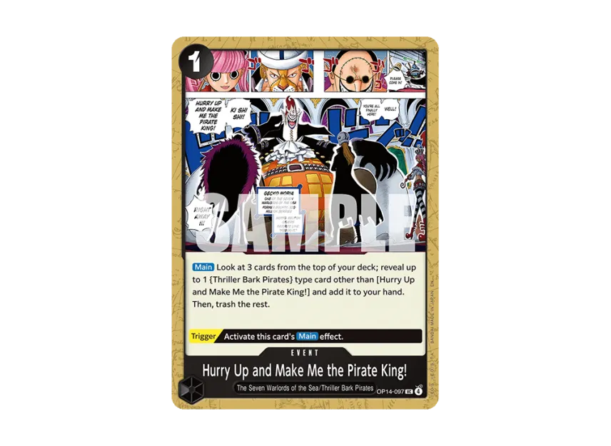 Hurry Up and Make Me the Pirate King! UC [OP14-097] [EN] (Booster Pack "THE AZURE SEA'S SEVEN")
