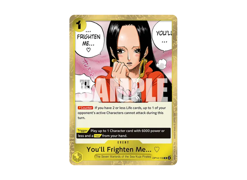 You'll Frighten Me... R [OP14-118] [EN] (Booster Pack "THE AZURE SEA'S SEVEN")
