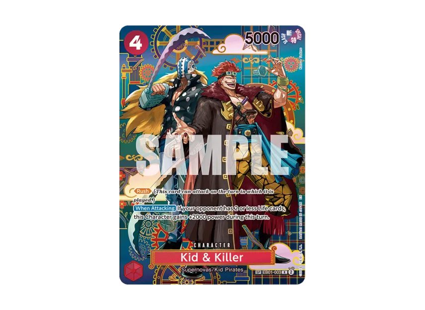 Kid & Killer R-SPC [EB01-003] [EN] (Booster Pack "THE AZURE SEA'S SEVEN")