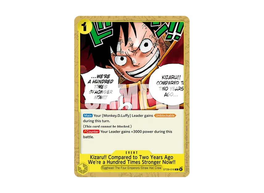Kizaru!! Compared to Two Years Ago We're a Hundred Times Stronger Now!! C [ST29-016] [EN] (Start Deck "Egghead")
