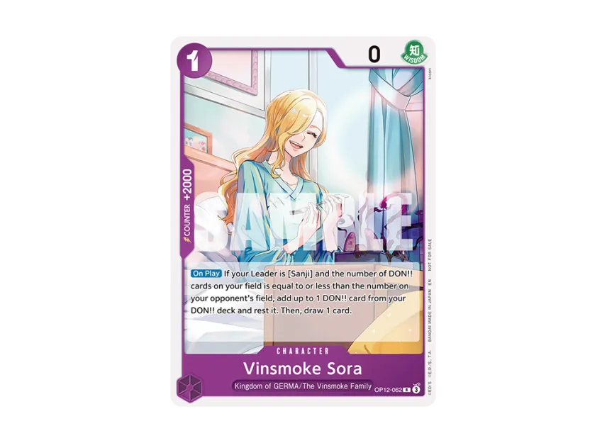 Vinsmoke Sora R [OP12-062] [EN] (Promotional Card "Tournament Pack 2026 Vol.1")
