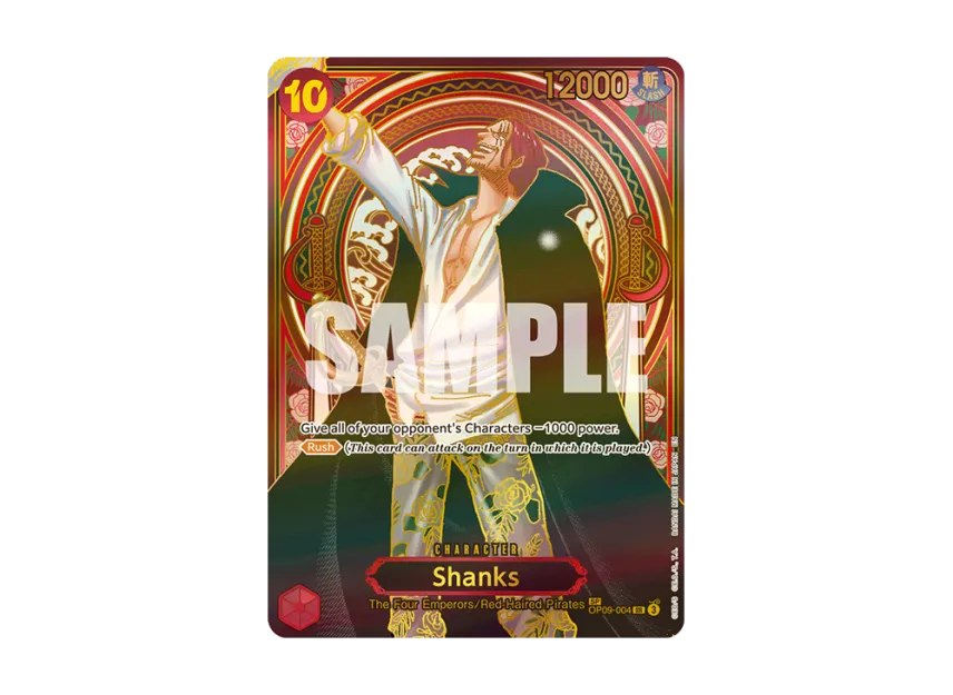 Shanks : Gold Background SR-SPC [OP09-004] [EN] (Booster Pack "CARRYING ON HIS WILL")