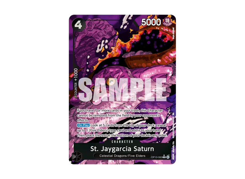 St. Jaygarcia Saturn R-P [OP13-083] [EN] (Booster Pack "CARRYING ON HIS WILL")