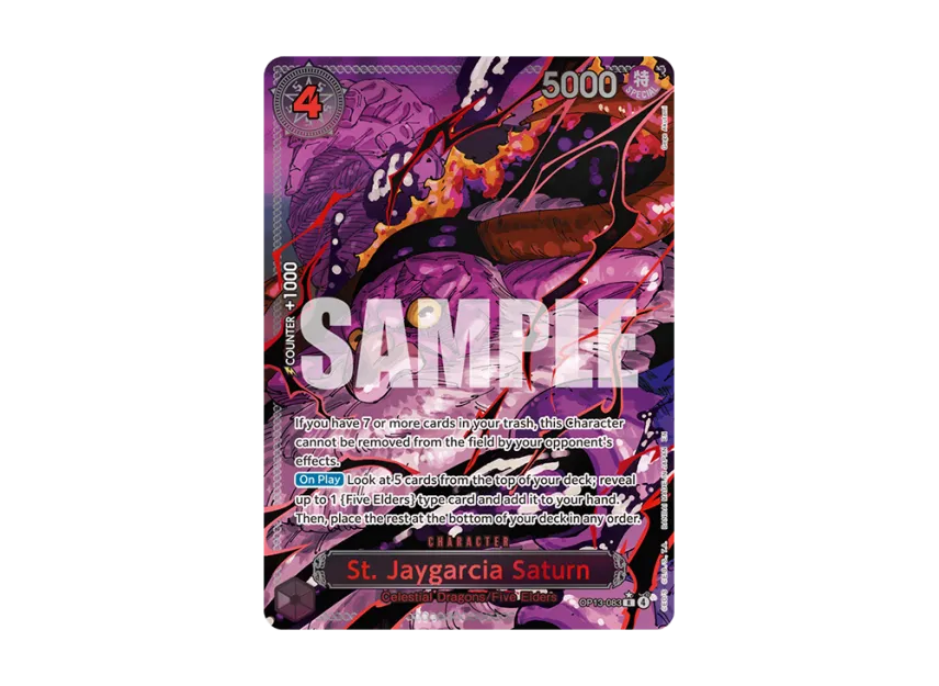 St. Jaygarcia Saturn : Red Text R-P [OP13-083] [EN] (Booster Pack "CARRYING ON HIS WILL")