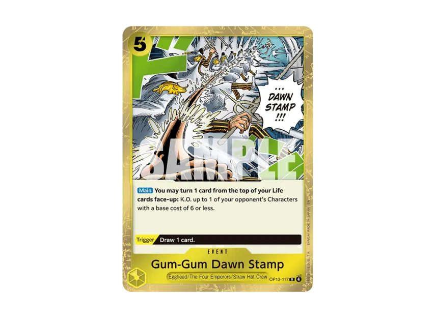 Gum-Gum Dawn Stamp R [OP13-117] [EN] (Booster Pack "CARRYING ON HIS WILL")