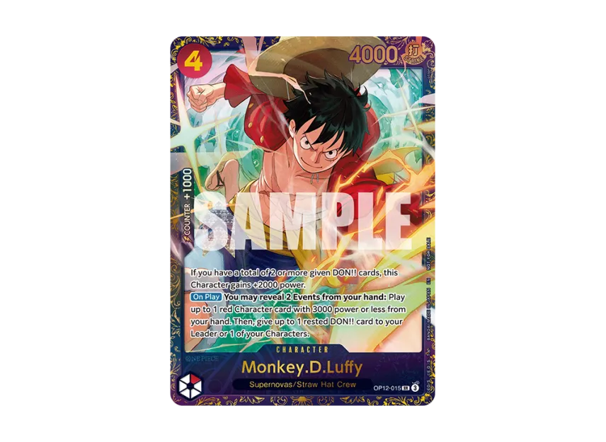 Monkey.D.Luffy SR : TOP 64 [OP12-015] (Promotional Card "Treasure Cup November 2025")