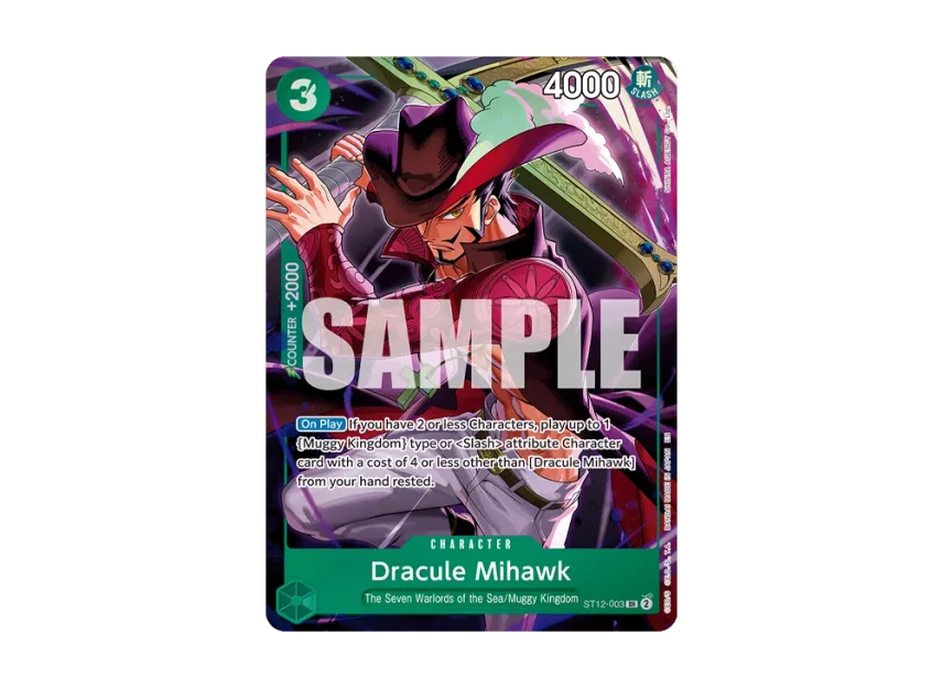 Dracule Mihawk SR [ST12-003] [EN] ("Illustration Box Vol.4")