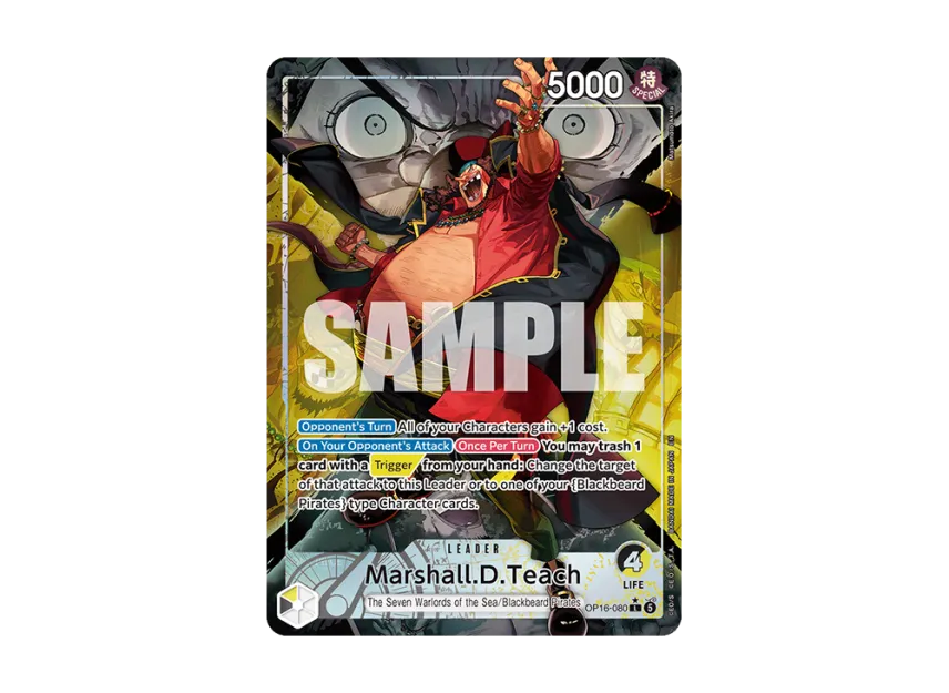 Marshall.D.Teach L-P [OP16-080] [EN] (Booster Pack "THE TIME OF BATTLE")