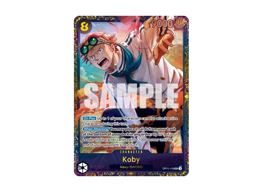 Koby SEC : Top 8 [OP11-119] [EN] (Promotional Card "Treasure Cup August 2025")