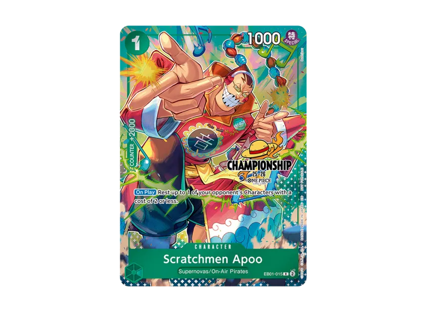 Scratchmen Apoo R [EB01-015] [EN] (Promotional Card "CS 25-26 Celebration Pack")