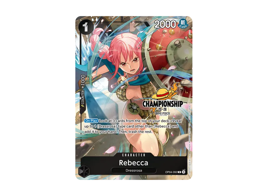 Rebecca R [OP04-092] [EN] (Promotional Card "CS 25-26 Celebration Pack")