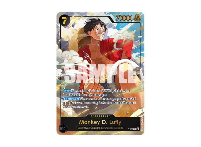Monkey.D.Luffy P : FR [P-075] (Promotional Card "Japan Expo Exclusive")
