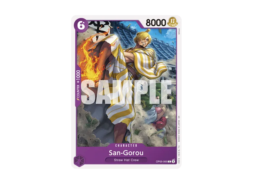 San-Gorou C [OP05-065] (Start Deck "Purple Black Monkey.D.Luffy")