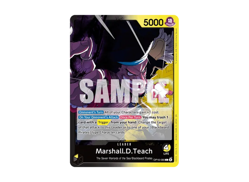 Marshall.D.Teach L [OP16-080] [EN] (Booster Pack "THE TIME OF BATTLE")