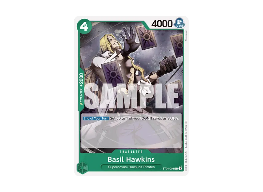 Basil Hawkins C [ST24-003] (Start Deck "Green Jewelry Bonney")