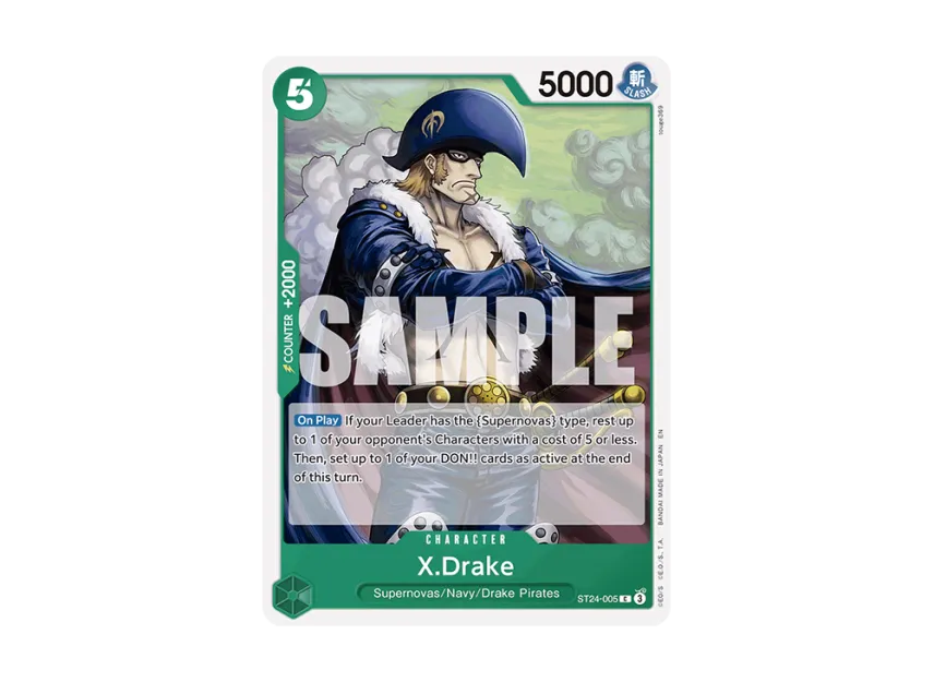 X.Drake C [ST24-005] (Start Deck "Green Jewelry Bonney")
