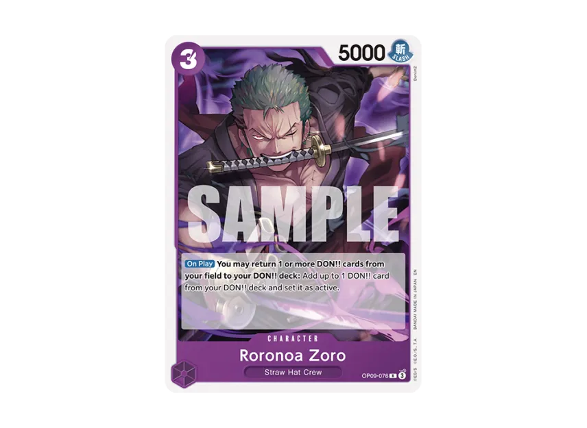 Roronoa Zoro R [OP09-076] (Start Deck "Purple Black Monkey.D.Luffy")
