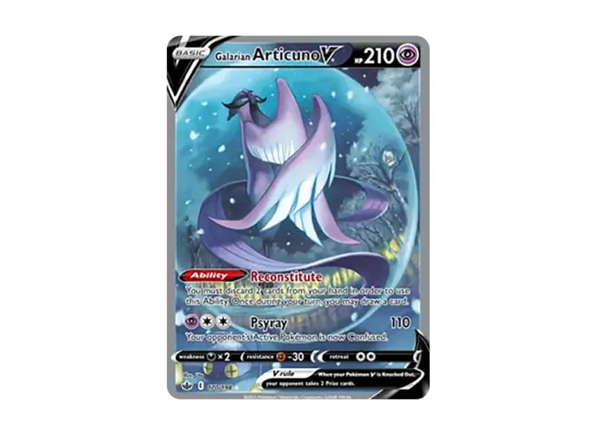 Galarian Articuno V UR [198-CHILLING-REIGN 170/198] (Sword & Shield "Chilling Reign")