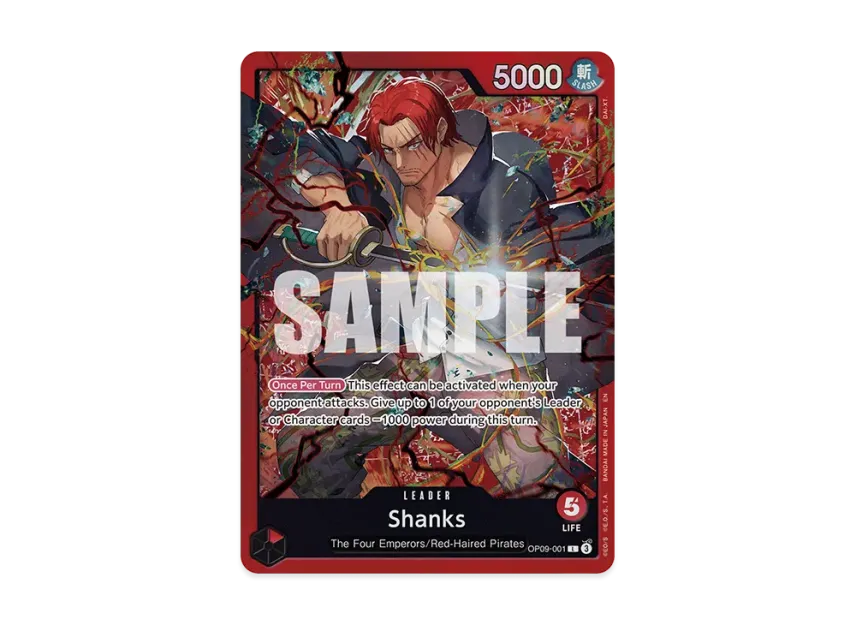Shanks L [OP09-001] [EN] (Start Deck "RED Shanks")