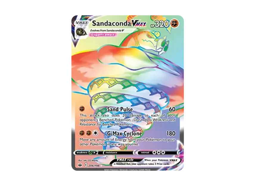 Sandaconda VMAX RR [198-CHILLING-REIGN 206/198] (Sword & Shield "Chilling Reign")