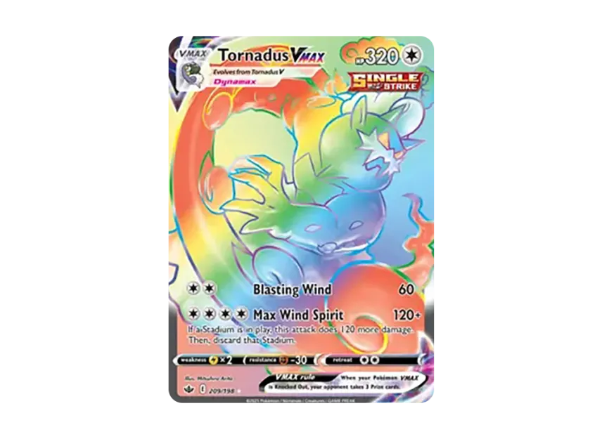Tornadus VMAX RR [198-CHILLING-REIGN 209/198] (Sword & Shield "Chilling Reign")