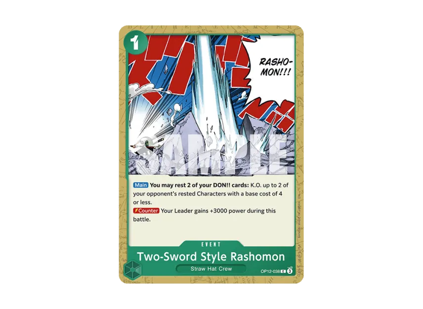 Two-sword style Iai Rashomon C [OP12-038] (Booster Pack "LEGACY OF THE MASTER")