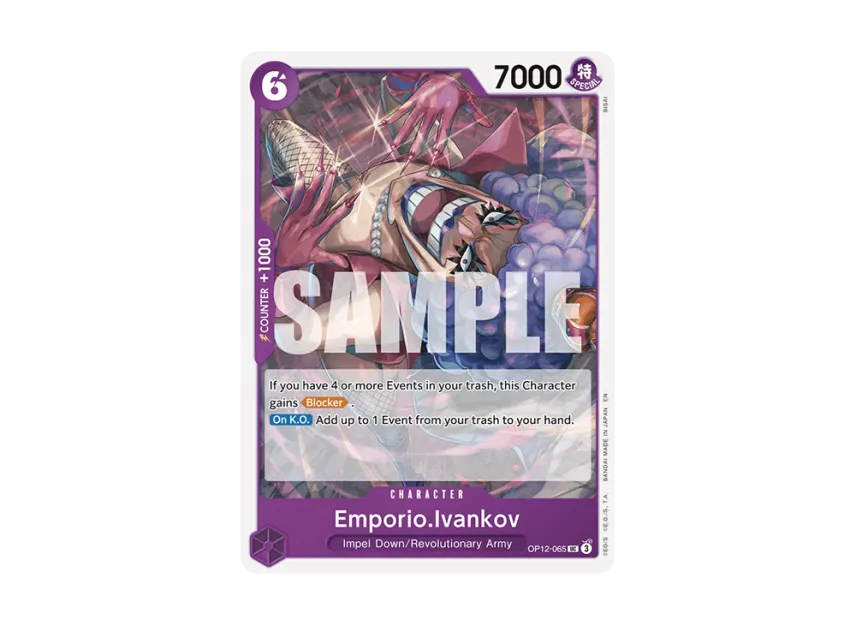Emporio.Ivankov UC [OP12-065] (Booster Pack "LEGACY OF THE MASTER")