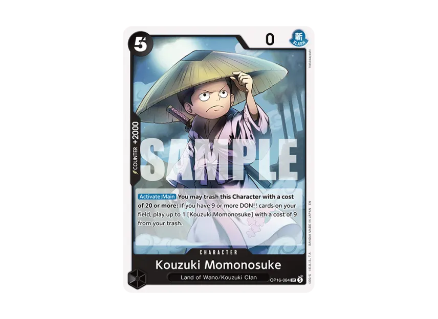 Kouzuki Momonosuke UC [OP16-084] [EN] (Booster Pack "THE TIME OF BATTLE")