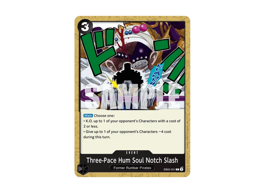 Three-Pace Hum Soul Notch Slash C [EB02-051] [EN] (Extra Booster "Anime 25th Collection")
