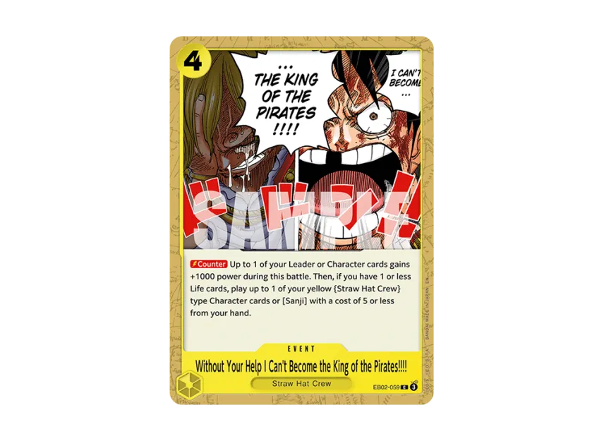 Without Your Help I Can't Become the King of the Pirates!!!! C [EB02-059] [EN] (Extra Booster "Anime 25th Collection")