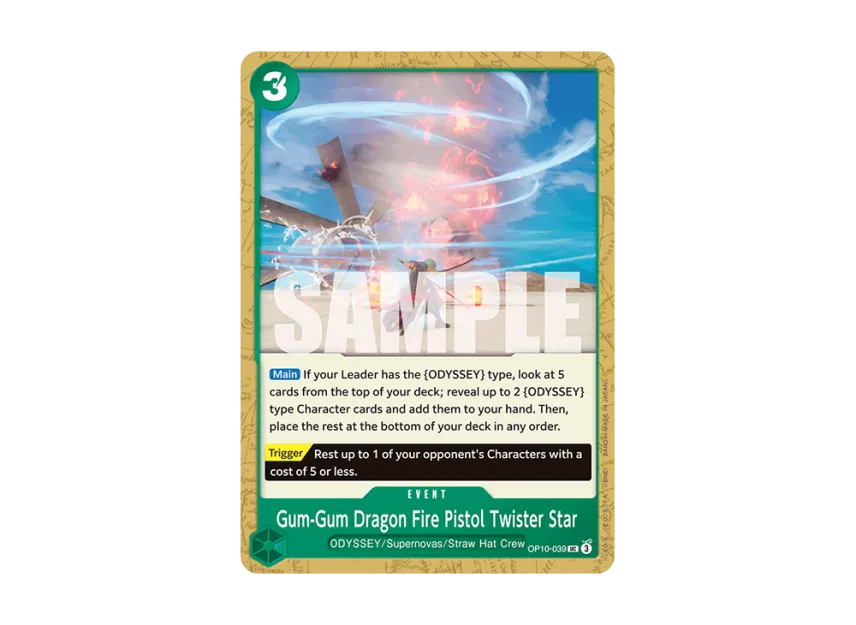 Gum-Gum Dragon Fire Pistol Twister Star UC [OP10-039] [EN] (Booster Pack "Royal Blood")