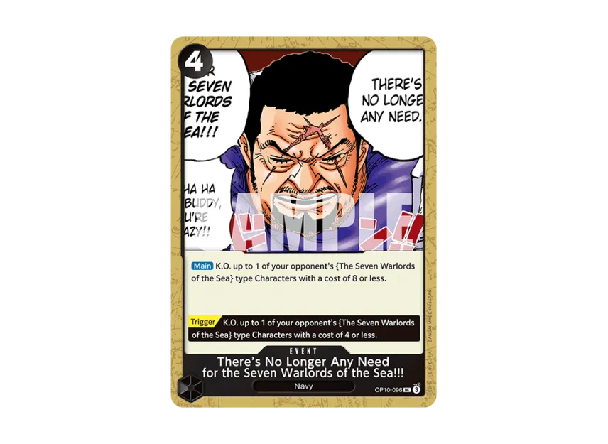 There's No Longer Any Need for the Seven Warlords of the Sea!!! UC [OP10-096] [EN] (Booster Pack "Royal Blood")