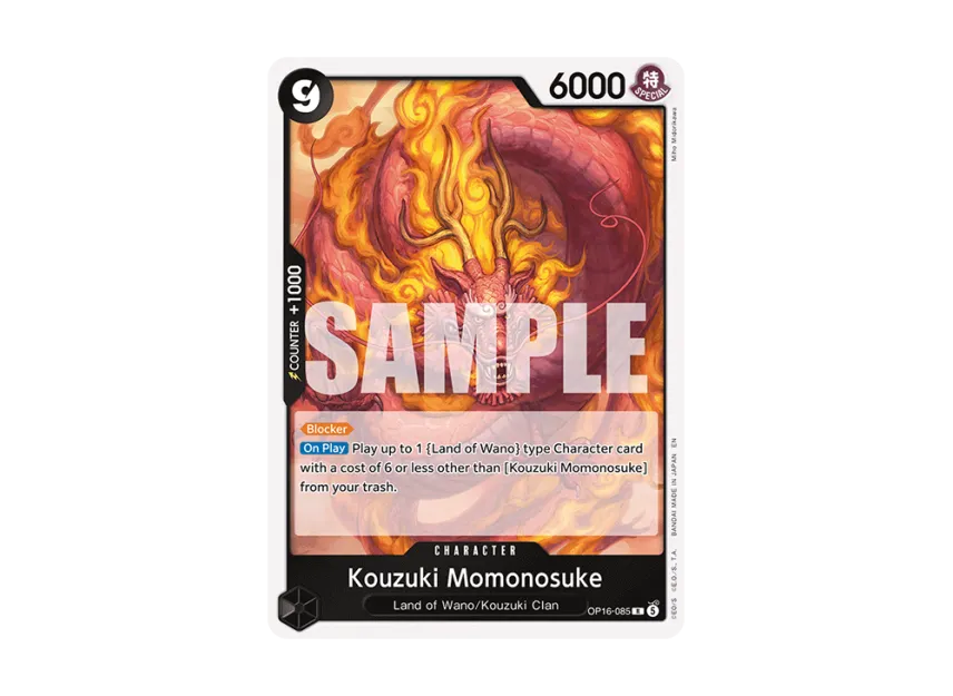 Kouzuki Momonosuke R [OP16-085] [EN] (Booster Pack "THE TIME OF BATTLE")
