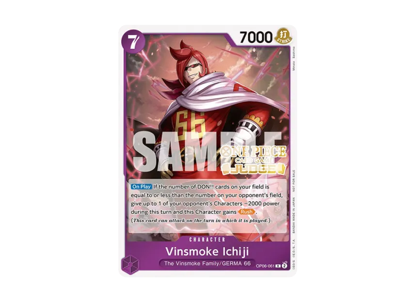 Vinsmoke Ichiji R [OP06-061] [EN] (Promotional Card "Judge Pack Vol.5")